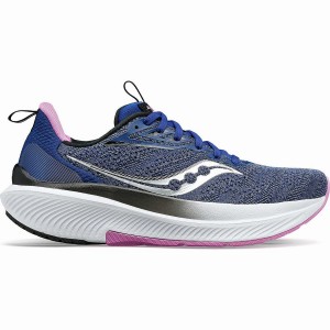 Women's Saucony Echelon 9 Running Shoes Indigo / Purple | Australia S60289-W84