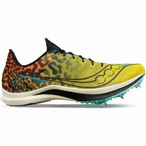 Women's Saucony Endorphin Cheetah Track Spikes Black | Australia S97521-R43