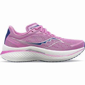 Women's Saucony Endorphin Speed 3 Running Shoes Purple / Indigo | Australia S90486-B10