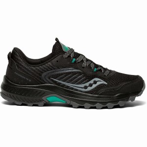 Women's Saucony Excursion TR15 Trail Running Shoes Black | Australia S70548-J50