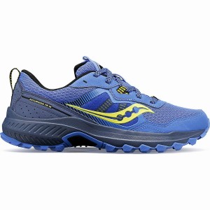 Women's Saucony Excursion TR16 Trail Running Shoes Blue / Navy | Australia S64879-P14