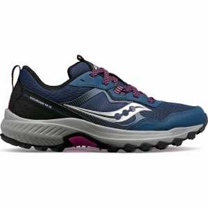 Women's Saucony Excursion TR16 Trail Running Shoes Navy | Australia S95283-X25