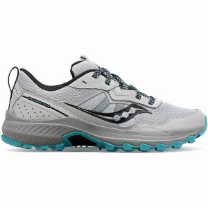 Women's Saucony Excursion TR16 Trail Running Shoes Grey / Blue | Australia S64190-B02