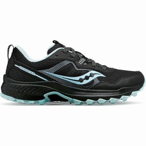 Women's Saucony Excursion TR16 Trail Running Shoes Black / Blue | Australia S89752-S27