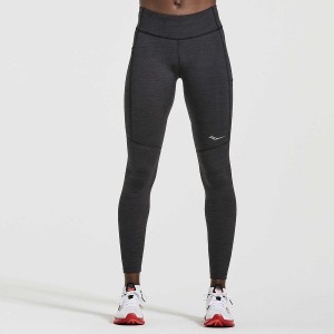 Women's Saucony Fortify Tight Black | Australia S38502-V94