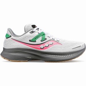 Women's Saucony Guide 16 Running Shoes White / Grey | Australia S36145-G25