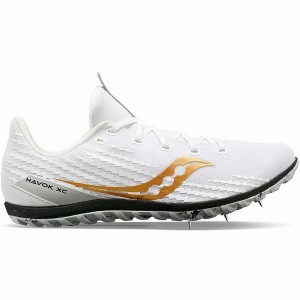 Women's Saucony Havok XC 3 Spike Track Spikes White | Australia S01584-B83