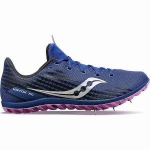 Women's Saucony Havok XC 3 Spike Track Spikes Indigo | Australia S12758-M10