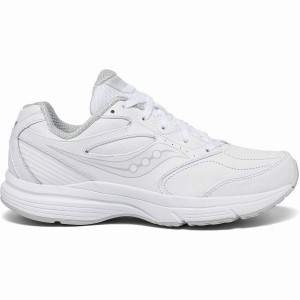 Women's Saucony Integrity Walker 3 Extra Wide Walking Shoes White | Australia S58072-Y25