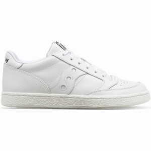 Women's Saucony Jazz Court PU Sneakers White / White | Australia S76348-W71