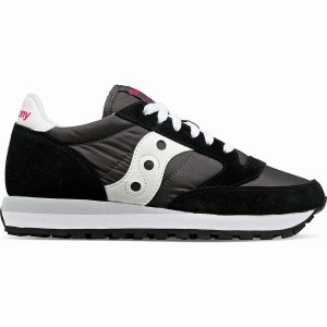 Women's Saucony Jazz Original Sneakers Black / White | Australia S71562-C14