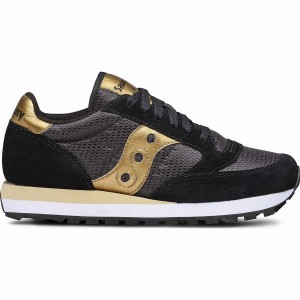 Women's Saucony Jazz Original Sneakers Black / Gold | Australia S23197-V15