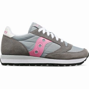 Women's Saucony Jazz Original Sneakers Grey / Pink | Australia S50327-N38