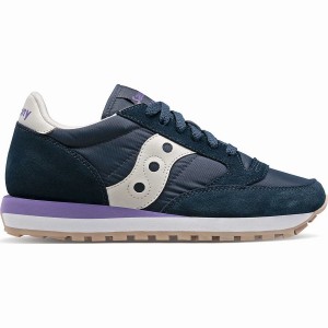 Women's Saucony Jazz Original Sneakers Navy / Purple | Australia S54983-B02