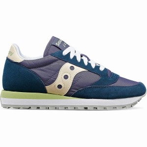 Women's Saucony Jazz Original Sneakers Navy / Cream | Australia S56327-X57