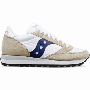 Women's Saucony Jazz Original Sneakers White / Navy | Australia S09823-U90