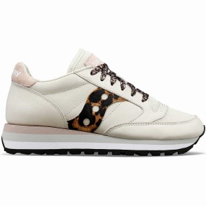 Women's Saucony Jazz Triple Sneakers Beige / Leopard | Australia S32570-Y20