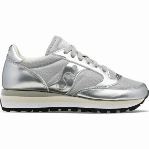 Women's Saucony Jazz Triple Sneakers Silver | Australia S84361-T37