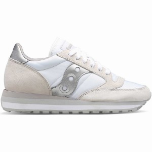 Women's Saucony Jazz Triple Sneakers White / Silver | Australia S27853-W08