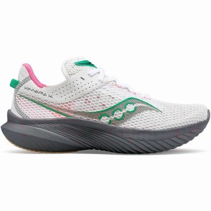 Women's Saucony Kinvara 14 Running Shoes White / Grey | Australia S30957-C31