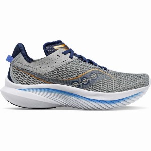 Women's Saucony Kinvara 14 Running Shoes Grey / Blue | Australia S61527-K94