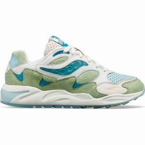 Women's Saucony Marsh Grid Shadow 2 Sneakers Green / Brown | Australia S50649-D60