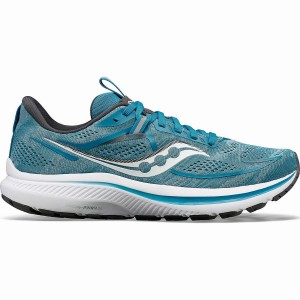 Women's Saucony Omni 21 Running Shoes Turquoise / Grey | Australia S02368-A50