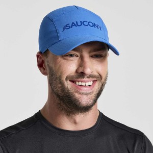 Women's Saucony Outpace Hats Blue | Australia S73609-A95