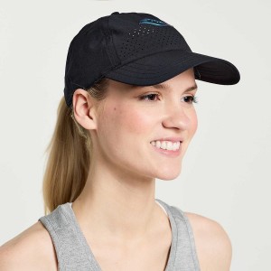 Women's Saucony Outpace Petite Hats Black | Australia S61239-E41