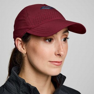 Women's Saucony Outpace Petite Hats Red | Australia S19026-R42