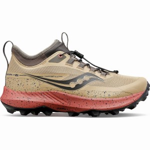 Women's Saucony Peregrine 13 ST Trail Running Shoes Brown | Australia S73650-E80