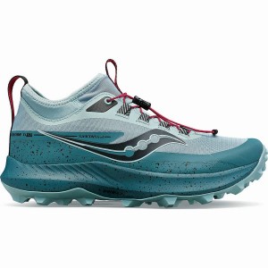 Women's Saucony Peregrine 13 ST Trail Running Shoes Turquoise / Blue | Australia S94375-R92