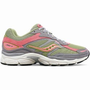 Women's Saucony ProGrid Omni 9 Premium Sneakers Grey / Green | Australia S18972-M87