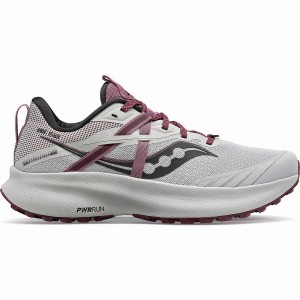 Women's Saucony Ride 15 TR Trail Running Shoes Grey / Purple | Australia S25891-S87