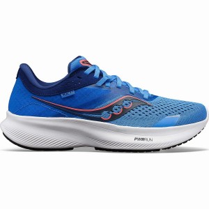 Women's Saucony Ride 16 Running Shoes Blue / Black | Australia S78401-C92