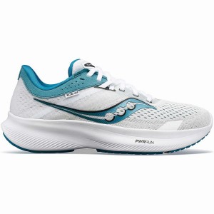 Women's Saucony Ride 16 Running Shoes White / Blue | Australia S53718-K58