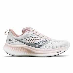 Women's Saucony Ride 17 Running Shoes White | Australia S52697-F05