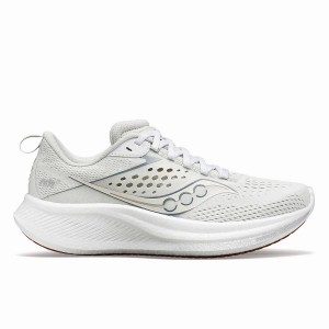 Women's Saucony Ride 17 Running Shoes White | Australia S83592-H36