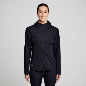 Women's Saucony Runshield Jackets Black | Australia S49083-J16