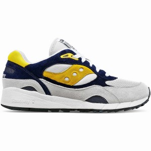 Women's Saucony Shadow 6000 Sneakers Grey / Blue / Yellow | Australia S62980-Y05