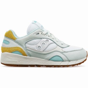 Women's Saucony Shadow 6000 Unplugged Sneakers Turquoise / Yellow | Australia S59174-R68