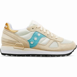 Women's Saucony Shadow Original Sneakers Brown / Turquoise | Australia S81472-U57