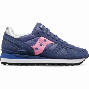 Women's Saucony Shadow Original Sneakers Navy / Pink | Australia S71690-B16