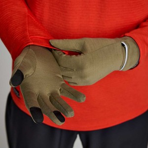 Women's Saucony Solstice Convertible Mitt Gloves Coffee | Australia S98507-P89