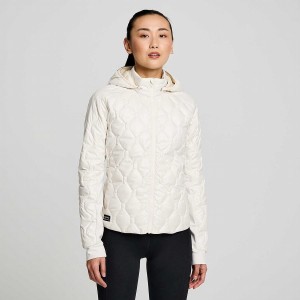 Women's Saucony Solstice Oysterpuff Jackets Beige | Australia S26153-D16