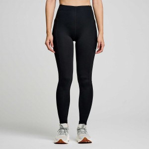 Women's Saucony Solstice Tight Black | Australia S49750-W47