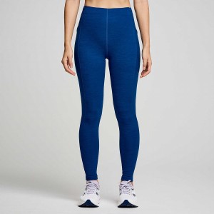 Women's Saucony Solstice Tight Indigo | Australia S97305-Q35