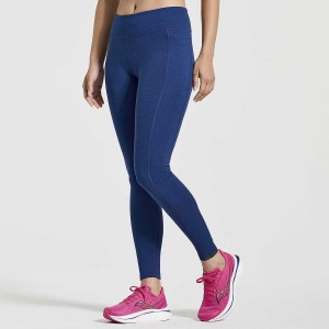 Women's Saucony Solstice Tight Navy | Australia S05297-Q62