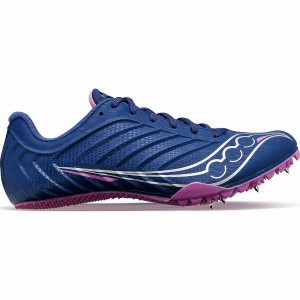 Women's Saucony Spitfire 5 Track Spikes Indigo / Purple | Australia S06179-J12