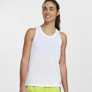 Women's Saucony Stopwatch Singlet Tank Top White | Australia S14953-Q71